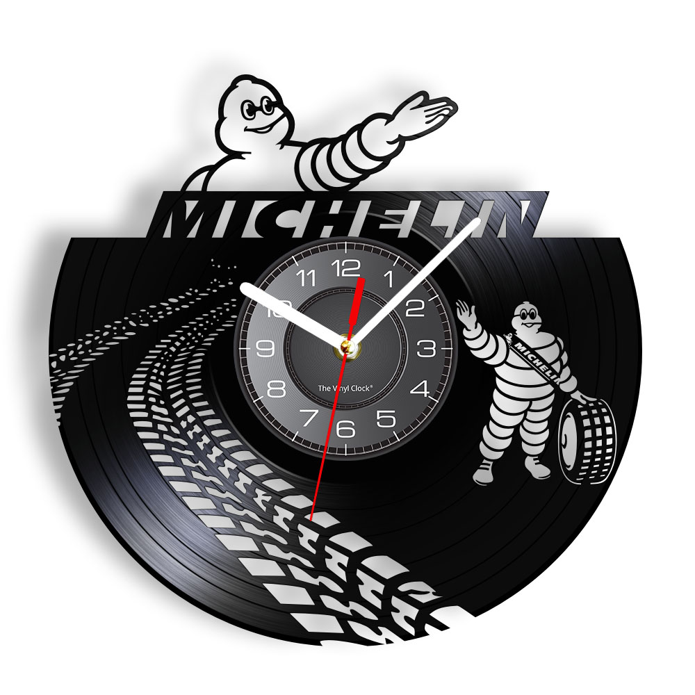 Luxury Watch Wall Clock - Tire Rubber Car Wheel Brand Advertising