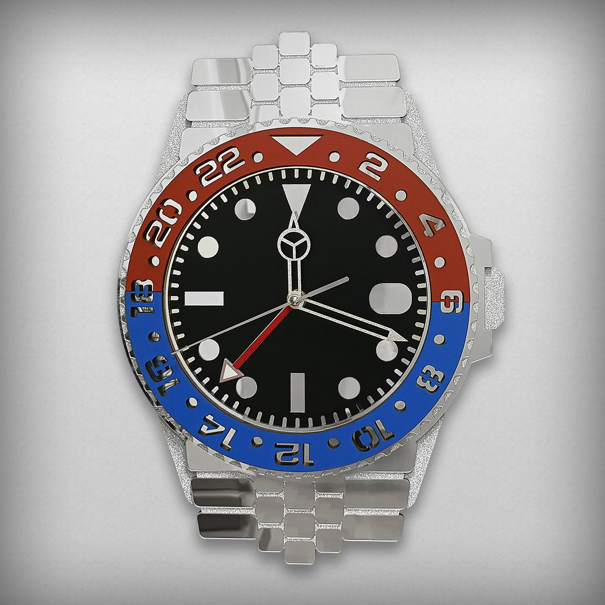 Luxury Watch House - Luxury Wall Clock with a Wristwatch