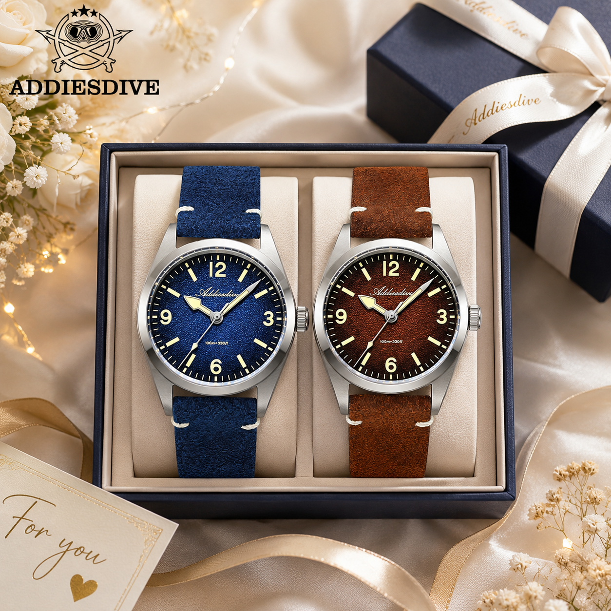Luxury Watch Box - ADDIESDIVE 36MM 200M Waterproof Sapphire Glass