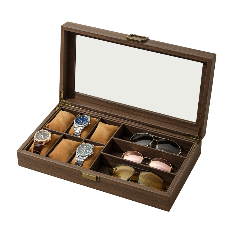 Luxury Watch Holder For Men - Luxury Wooden 2/3/6/10/12 Grids Watch Box