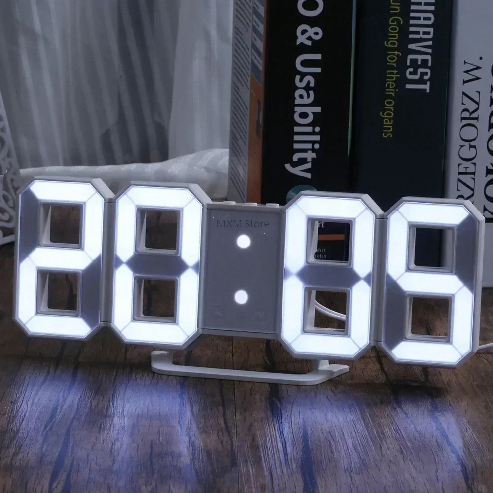 Luxury Watch Wall Clock - 3D LED Digital Clock Wall Decoration