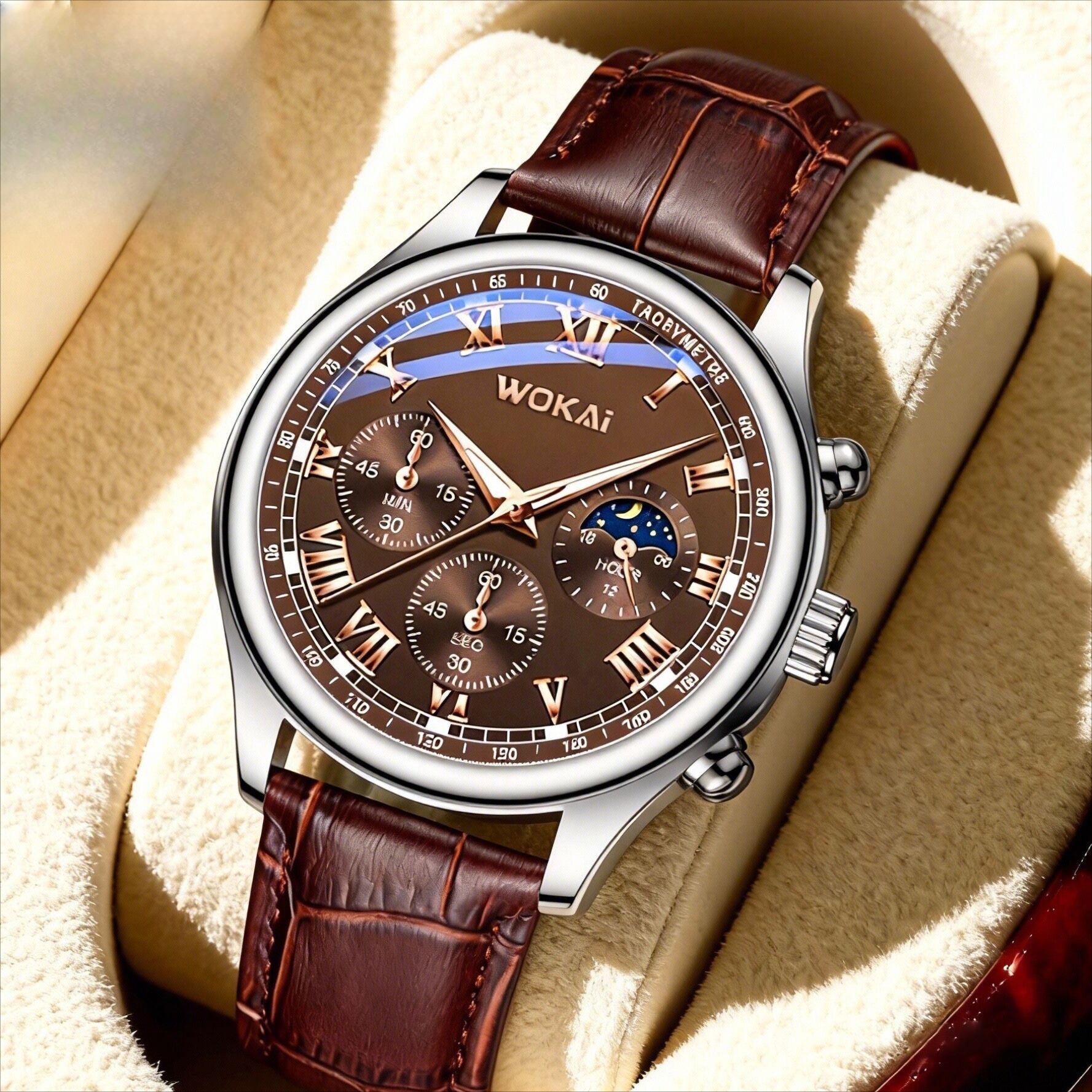 Luxury Watch Holder - Luxury Men Business Watches Fashion Leather