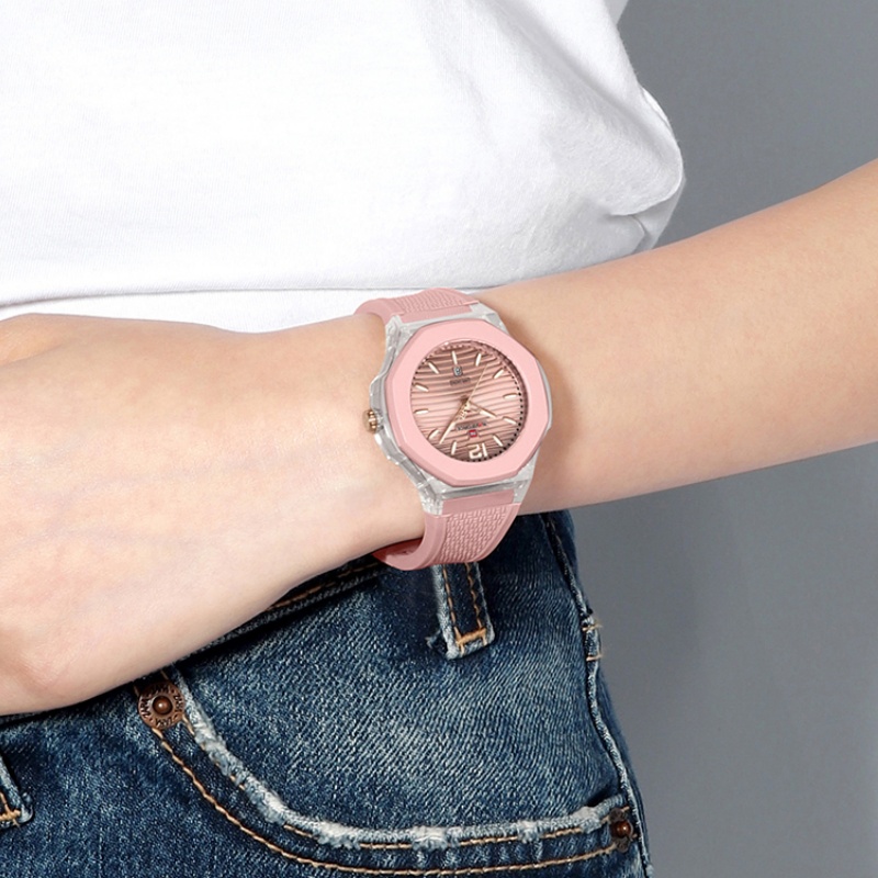 Luxury Watch Holder - NAVIFORCE Woman's Watch Quartz Waterproof Silicone