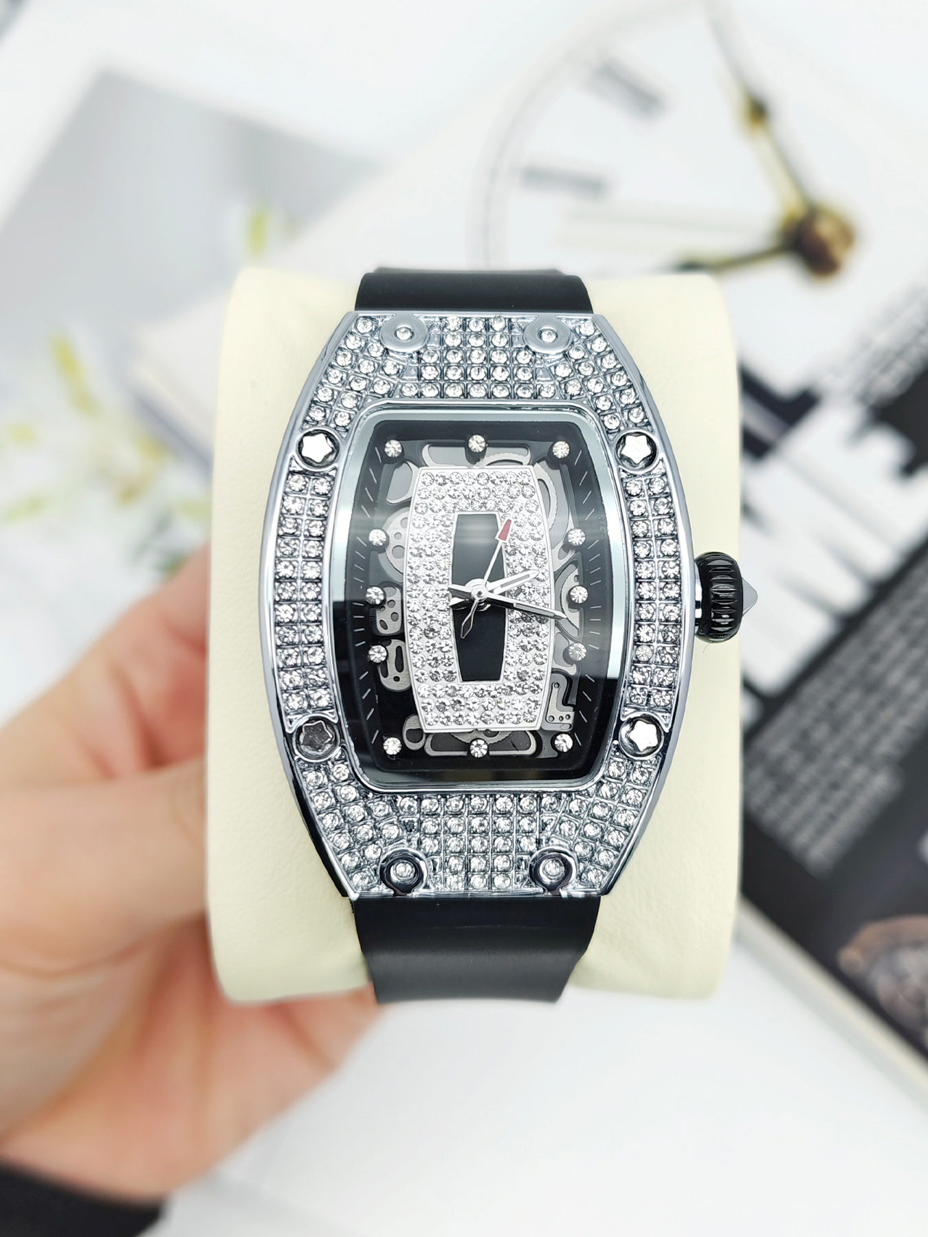 Trendy Full Diamond Women's Qu - Luxury Watch Value reseña y precio