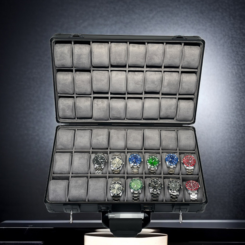 Transparent Display Aluminum G - Luxury Watch Holder For Men reseña y precio