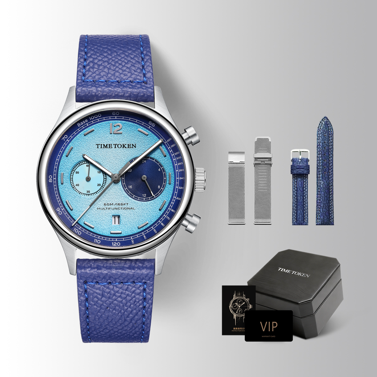 TIME TOKEN Unique Watermelon D - Chronograph Flyback Watch reseña y precio