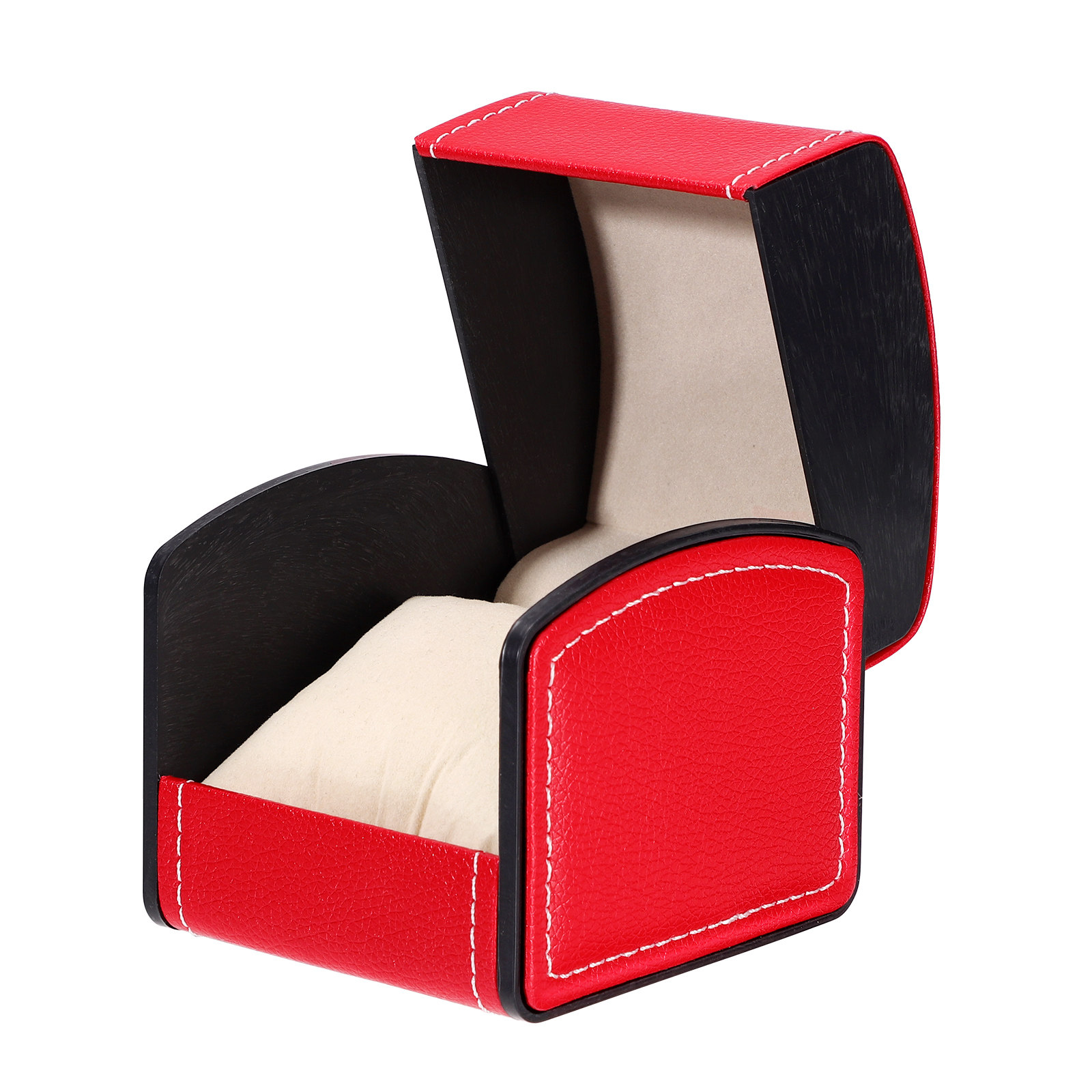 PU Flip Watch Box Single Clams - Luxury Watch Holder For Men reseña y precio