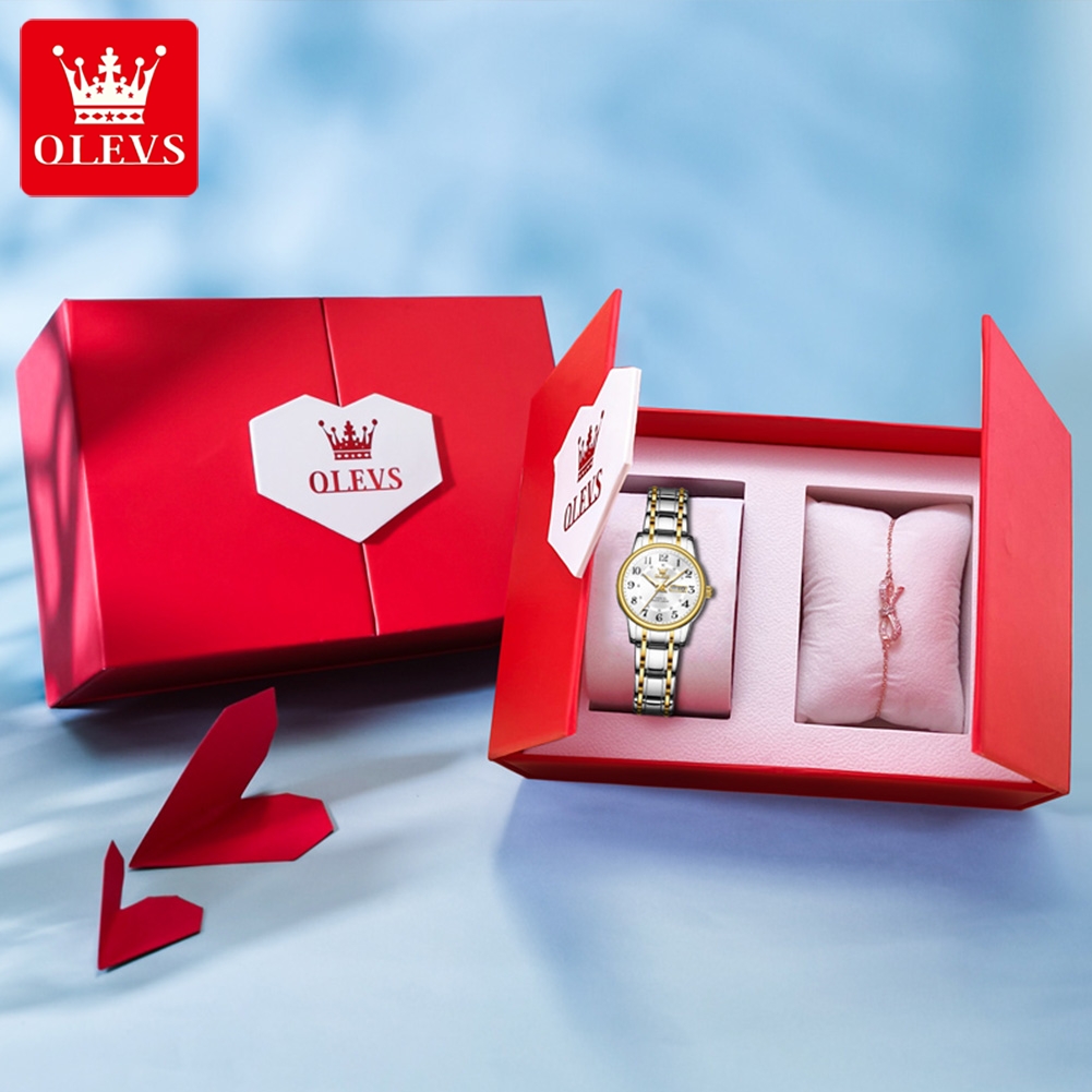 OLEVS 2891 Luxury Brand Fashio - Luxury Watch Exhibition reseña y precio