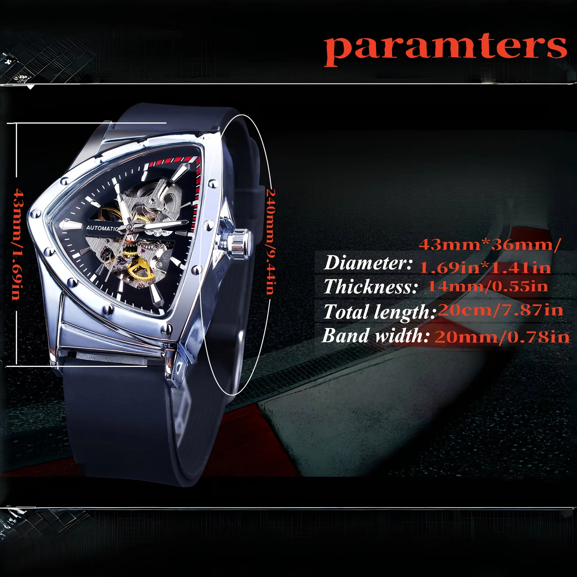 WINNER Men's Luxury Military M - Watch Triangle Luxury reseña y precio