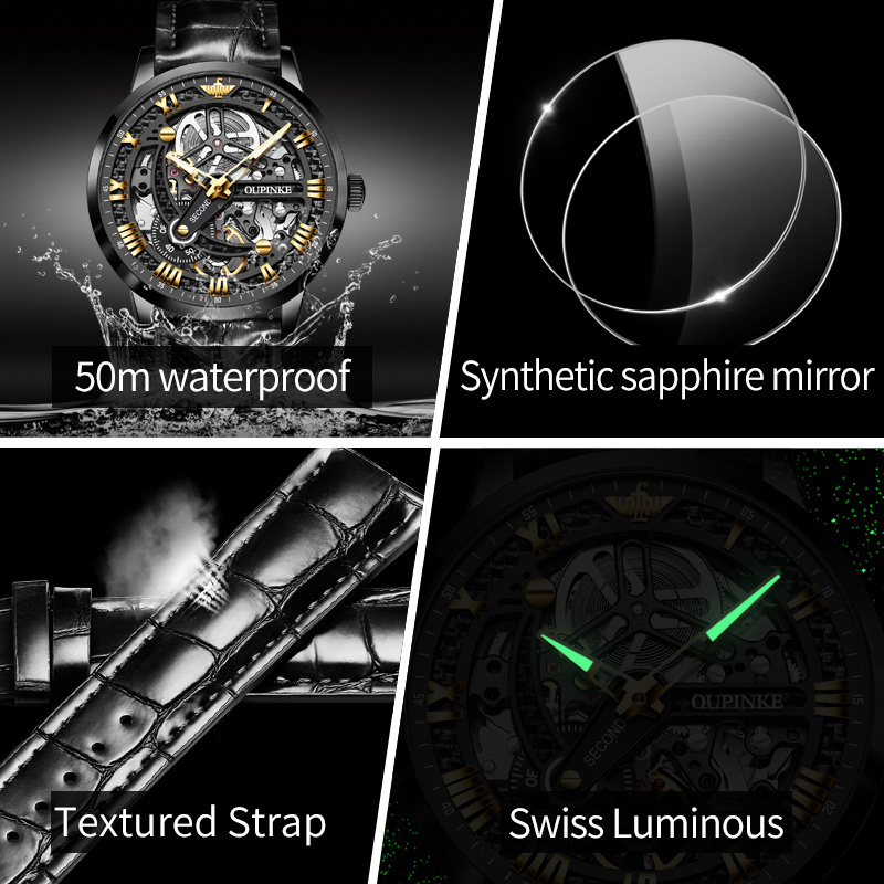 OUPINKE 3173 Original Leather  - Chronograph Flyback Watch reseña y precio