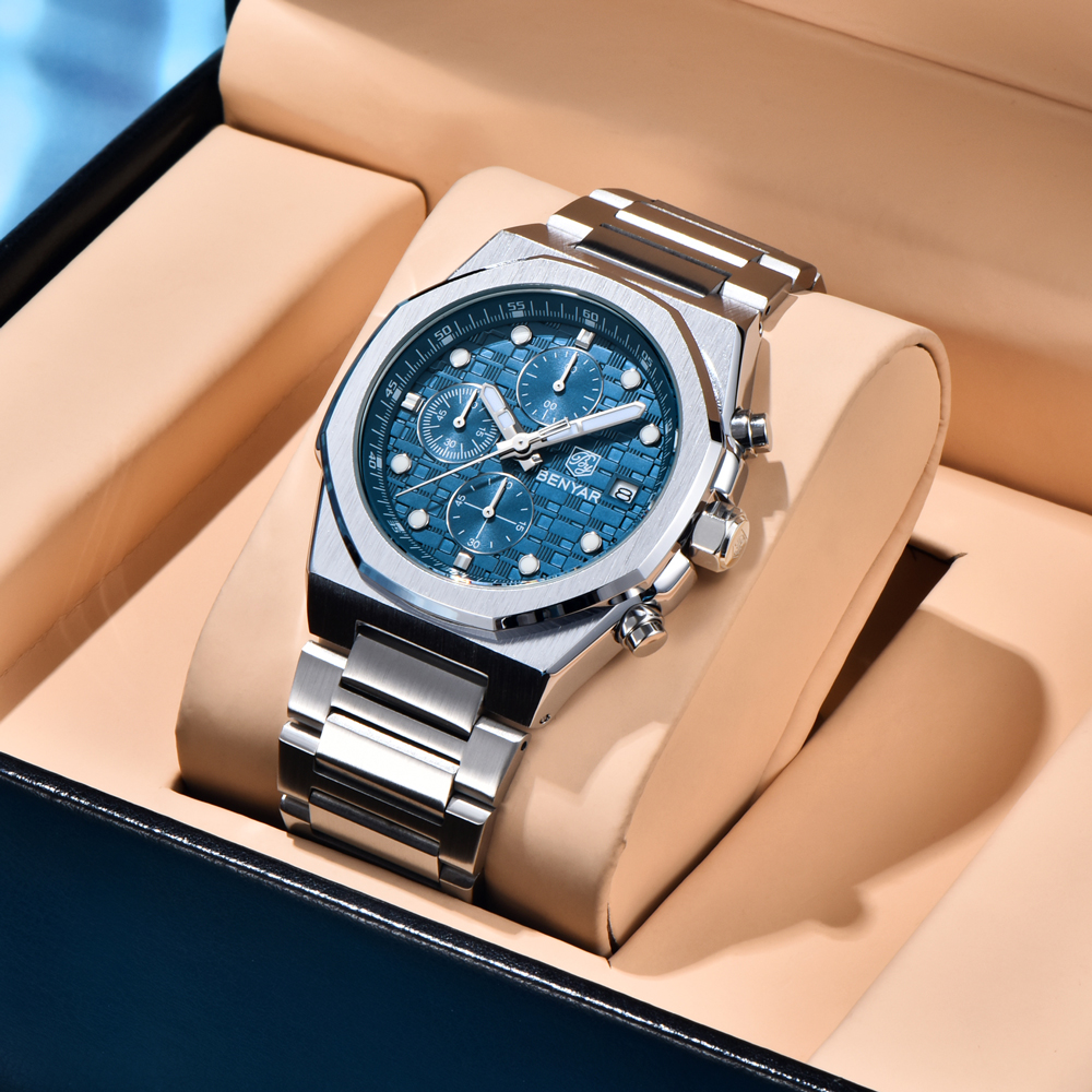 2025 New BENYAR Men's Watches  - Luxury Watch Box reseña y precio