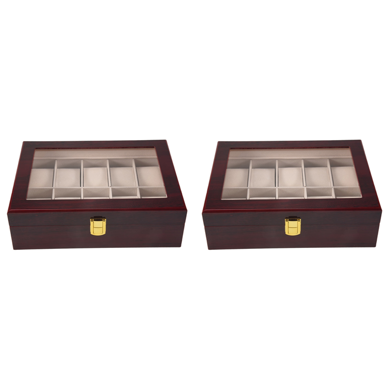ABFU-2X Luxury Wooden Watch Bo - Luxury Watch Holder For Men reseña y precio
