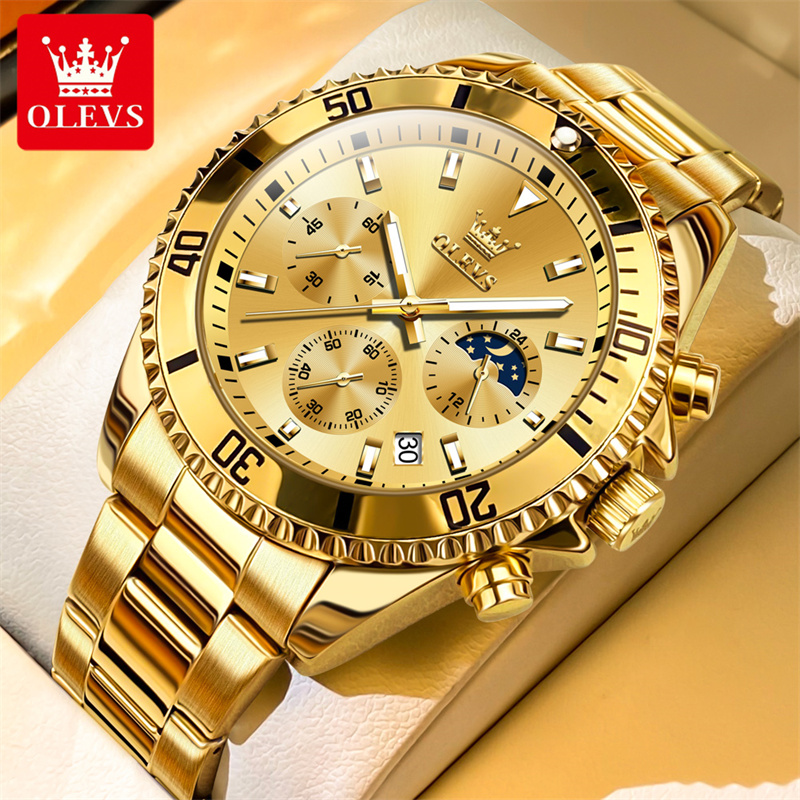 OLEVS Watch Men Top Brand Luxu - Luxury Watch Exhibition reseña y precio