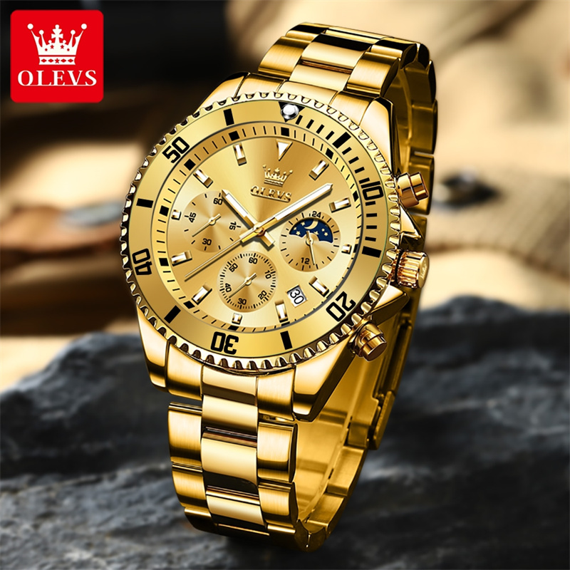 OLEVS Watch Men Top Brand Luxu - Luxury Watch Exhibition reseña y precio