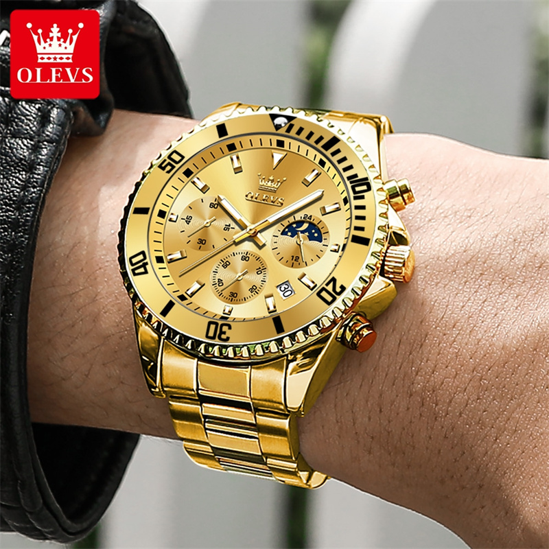 OLEVS Watch Men Top Brand Luxu - Luxury Watch Exhibition reseña y precio