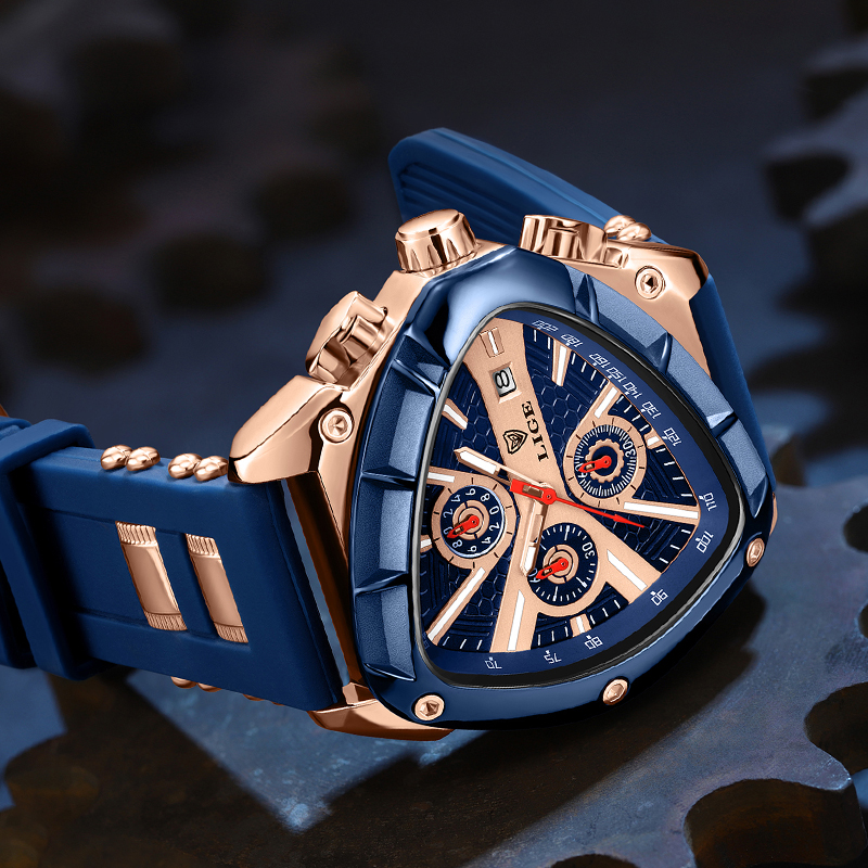 LIGE Fashion Men Watch Triangl - Watch Triangle Luxury reseña y precio