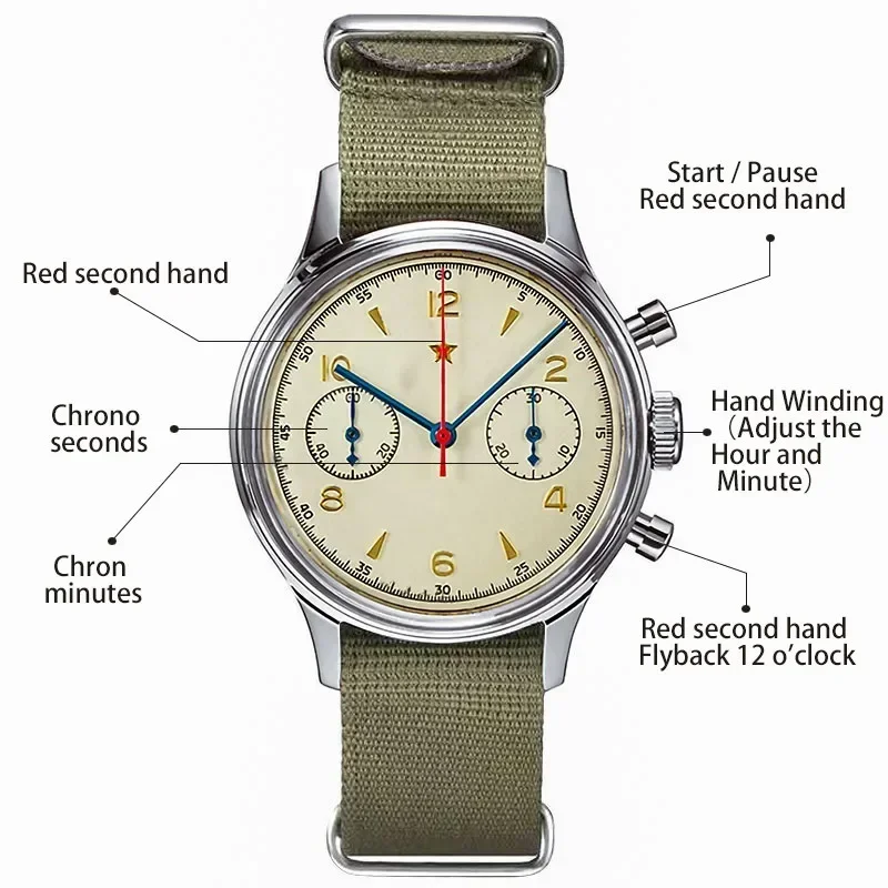 Men's watches 1963 pilot autom - Chronograph Flyback Watch reseña y precio