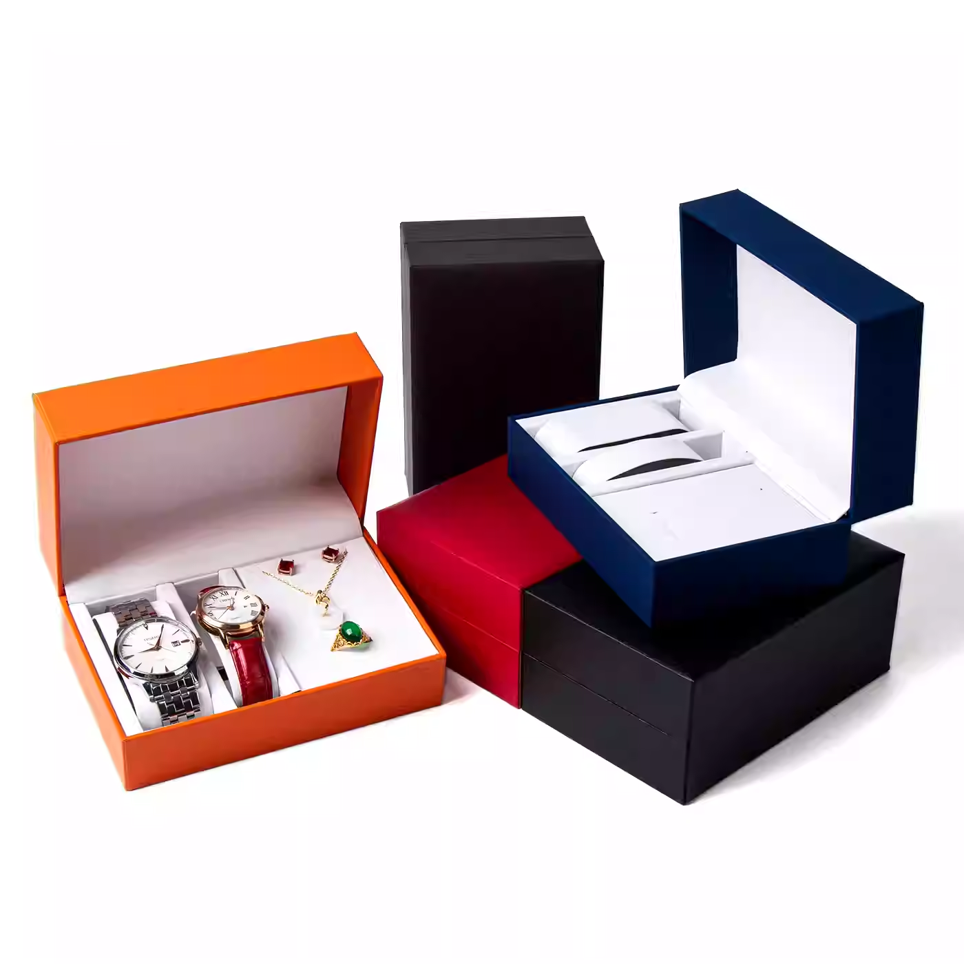 Watch Box Luxury Pu Leather Fa - Luxury Watch Holder For Men reseña y precio