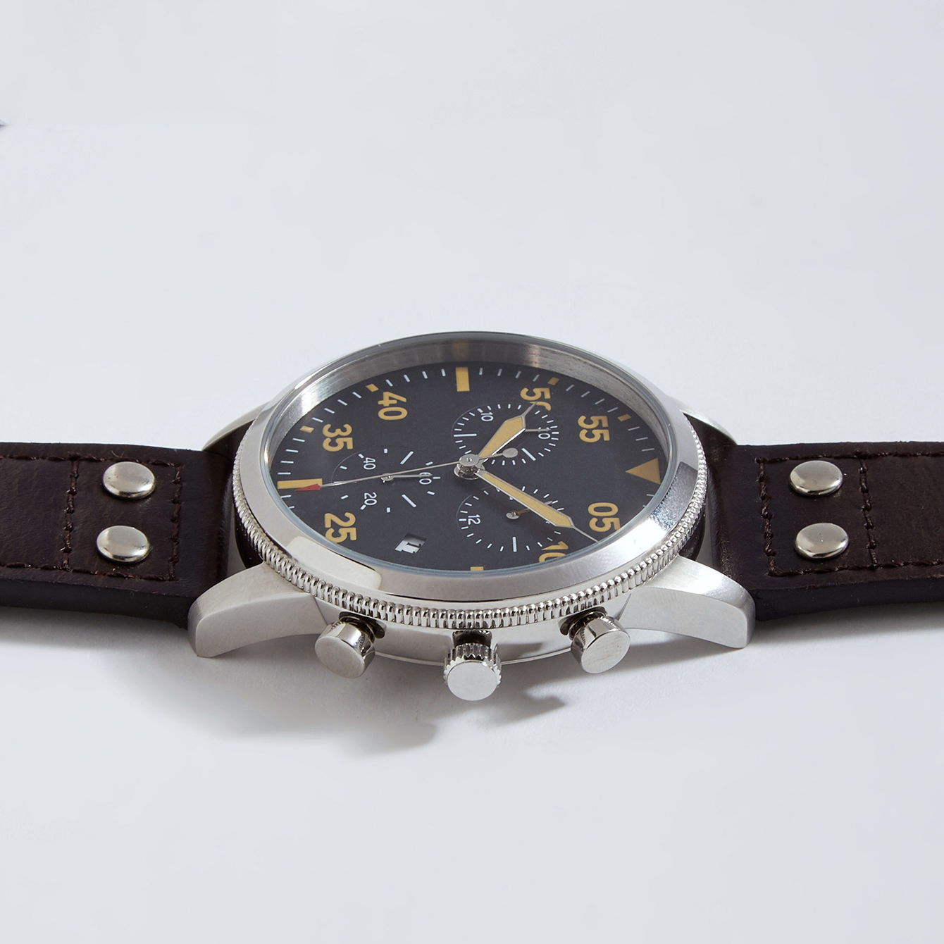 Chronograph Watches 42mm Pilot - Chronograph Flyback Watch reseña y precio