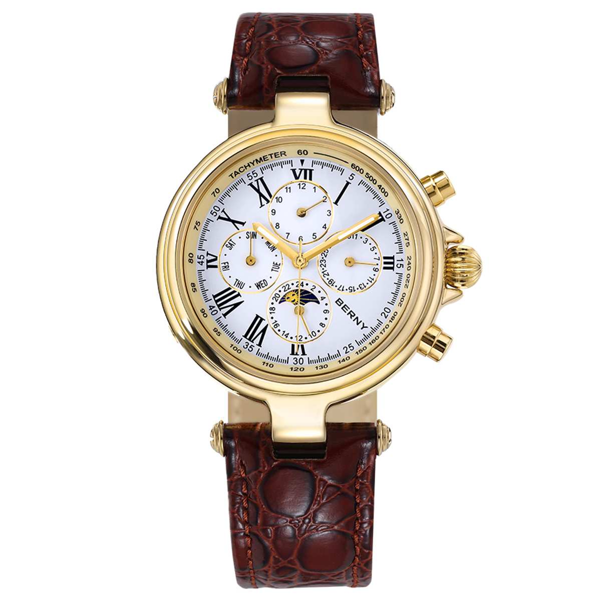 BERNY Retro Automatic Men's Wa - Chronograph Flyback Watch reseña y precio