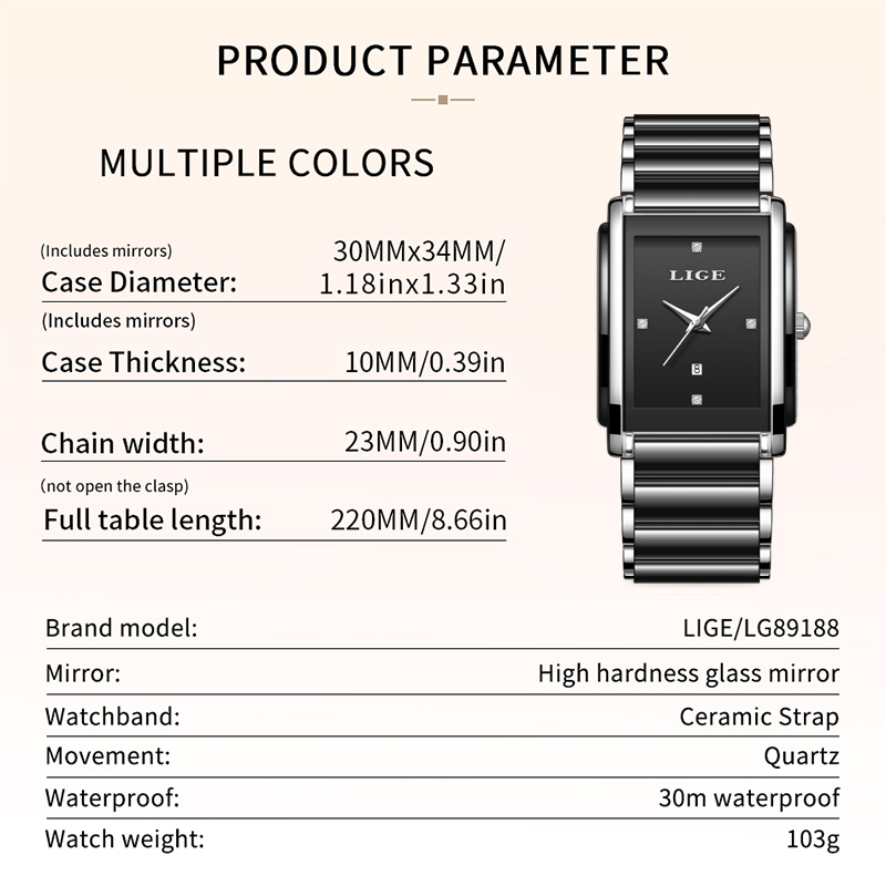 LIGE New Luxury Women Watches  - Luxury Watch Holder reseña y precio