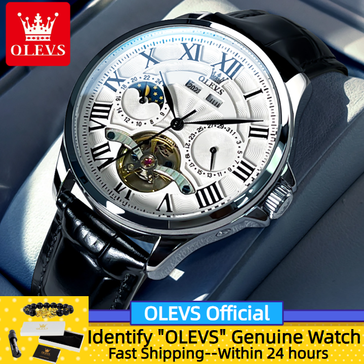 OLEVS 7013 Automatic Men Watch - Chronograph Flyback Watch reseña y precio
