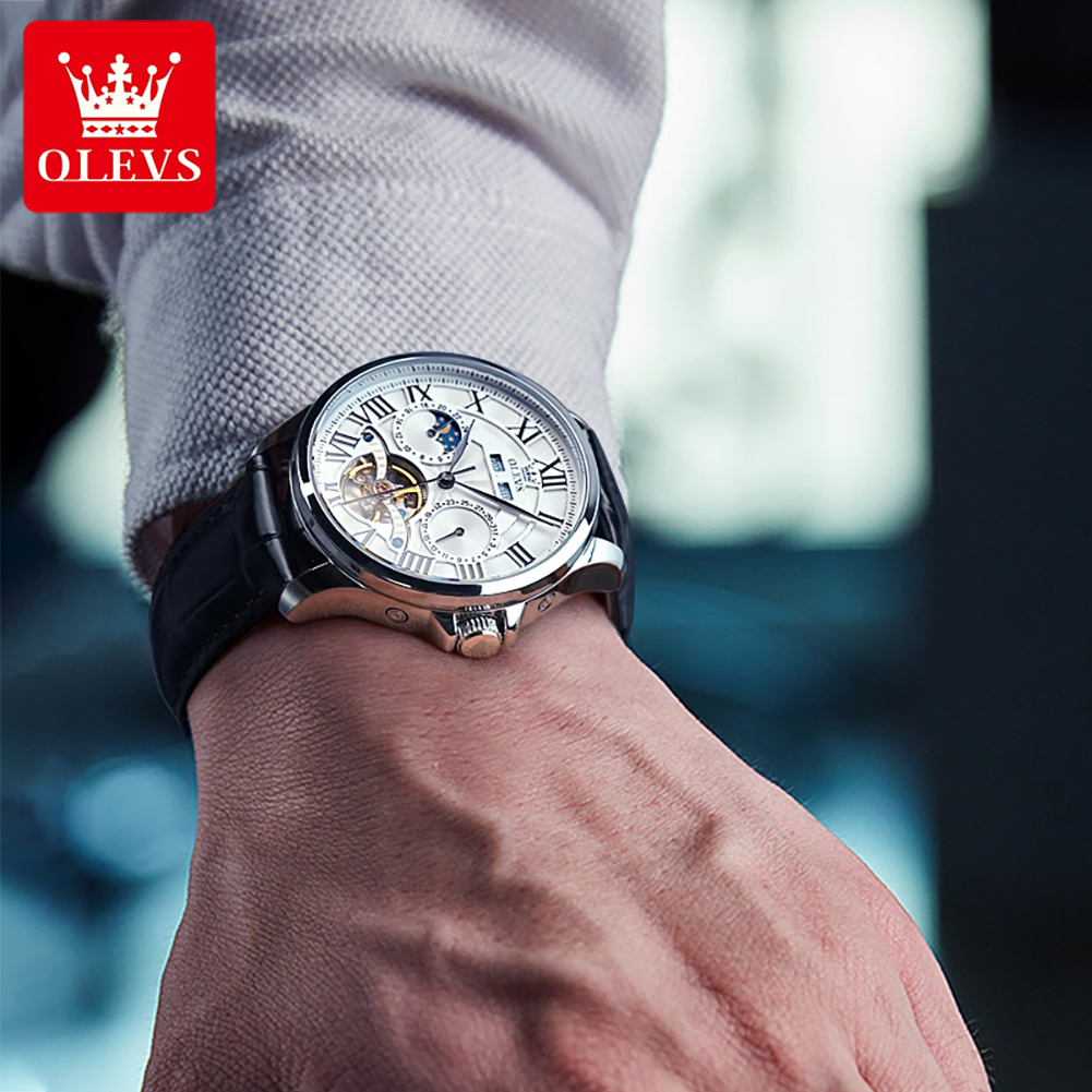 OLEVS 7013 Automatic Men Watch - Chronograph Flyback Watch reseña y precio