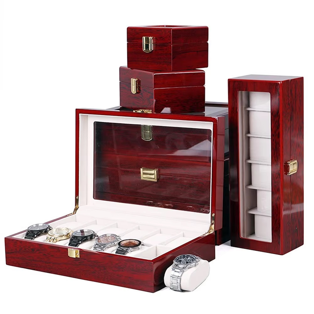 Luxury Wooden Watch Box 1/2/3/ - Luxury Watch Holder For Men reseña y precio