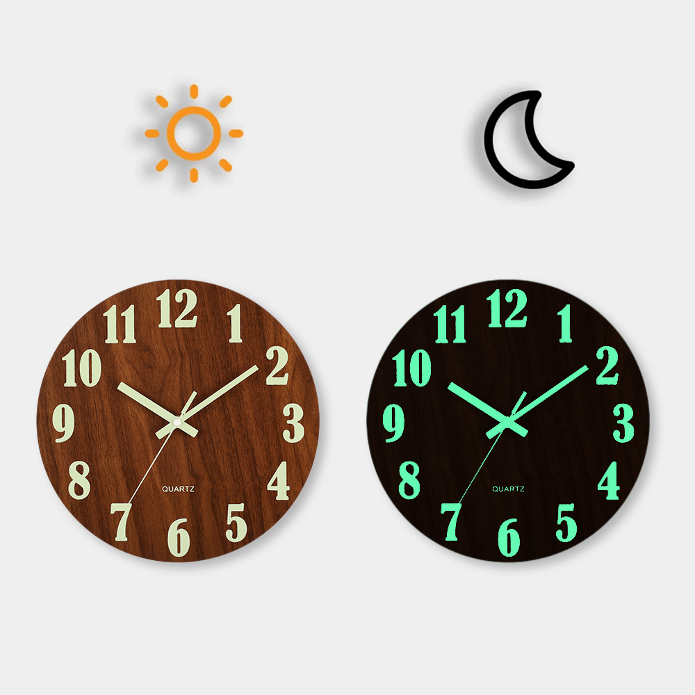 12 Inch Luminous Wall Clock Wo - Luxury Watch Wall Clock reseña y precio