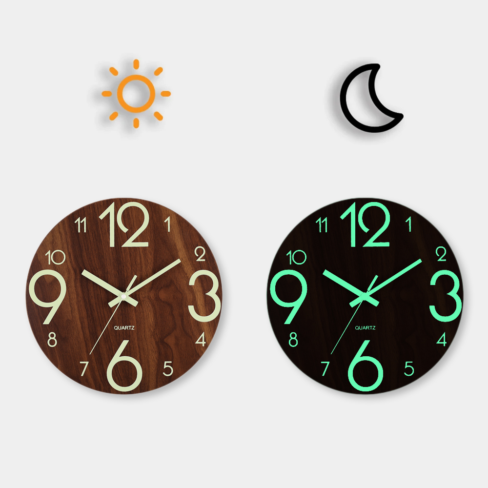 12 Inch Luminous Wall Clock Wo - Luxury Watch Wall Clock reseña y precio