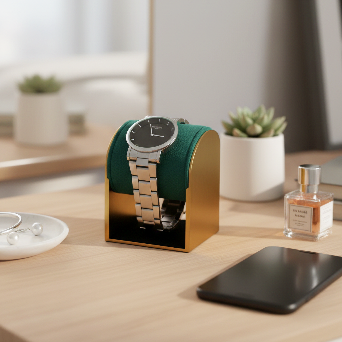 Luxury Gold Metal Watch Displa - Luxury Watch House reseña y precio