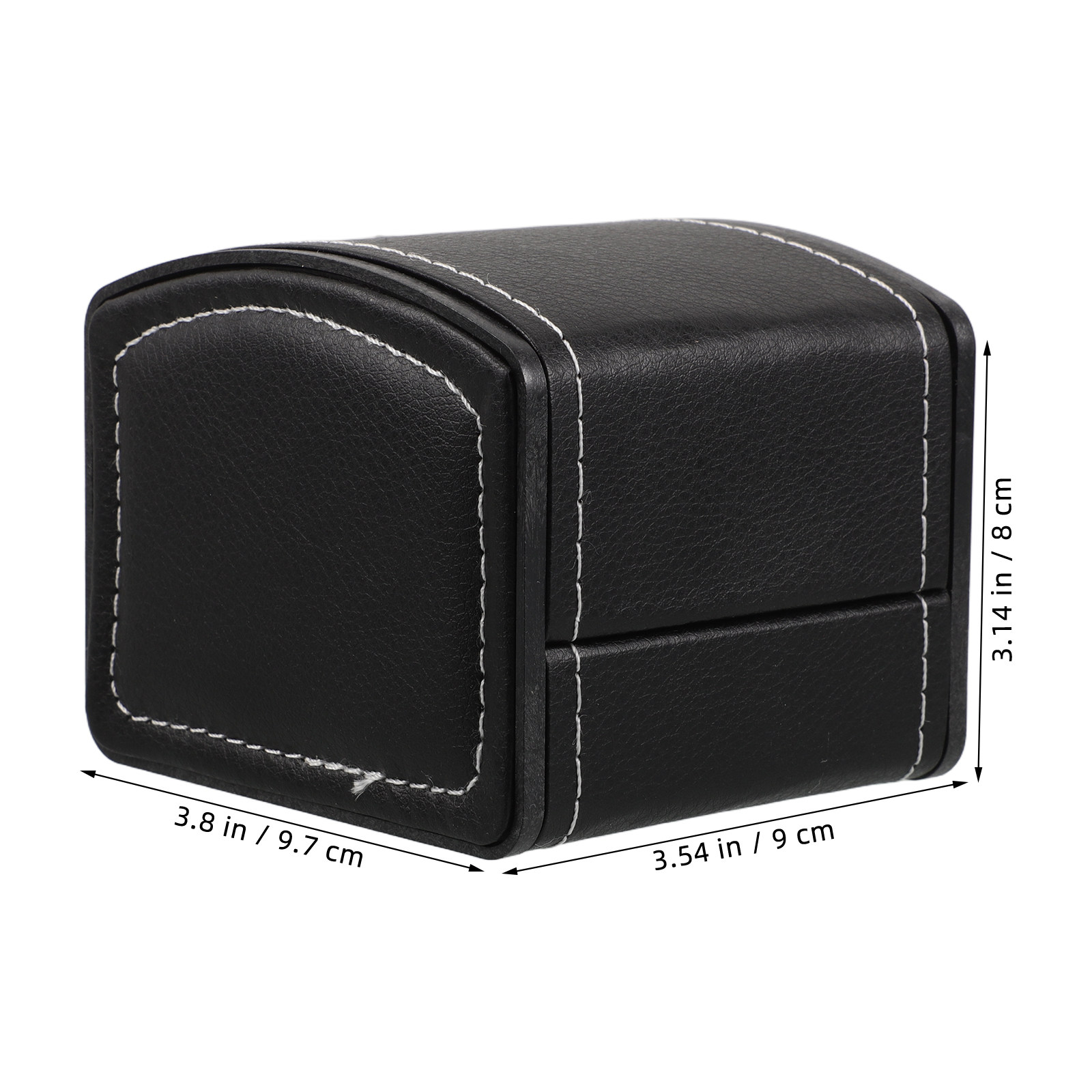 2Pcs Black PU Watch Organizer  - Luxury Watch Holder For Men reseña y precio