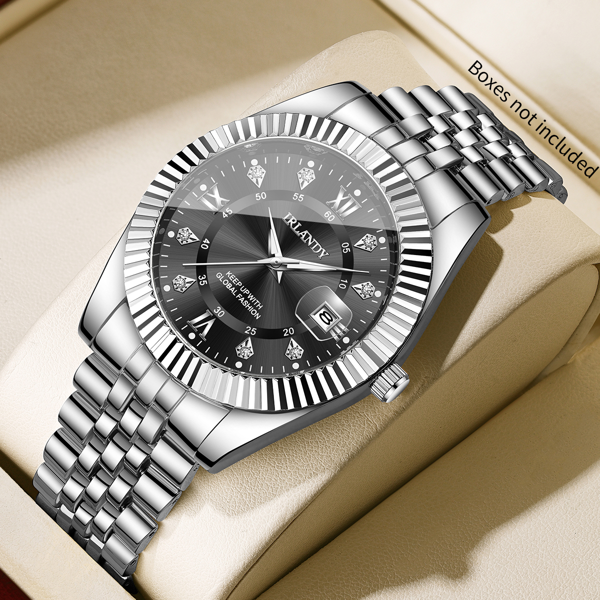 Fashion Rhinestone Men Busines - Luxury Watch Holder reseña y precio