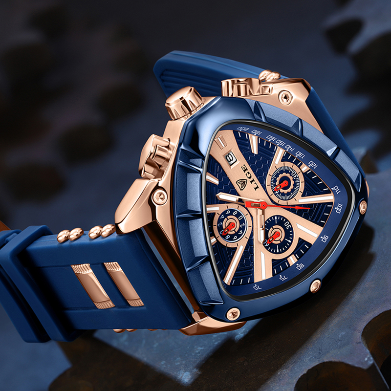LIGE Luxury Fashion Quartz Man - Watch Triangle Luxury reseña y precio