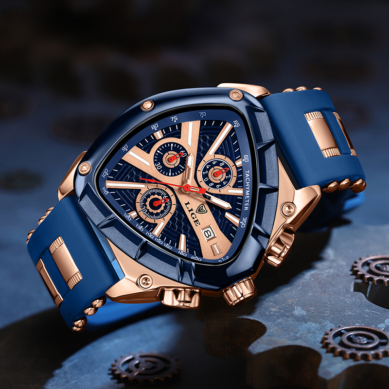 LIGE Luxury Fashion Quartz Man - Watch Triangle Luxury reseña y precio