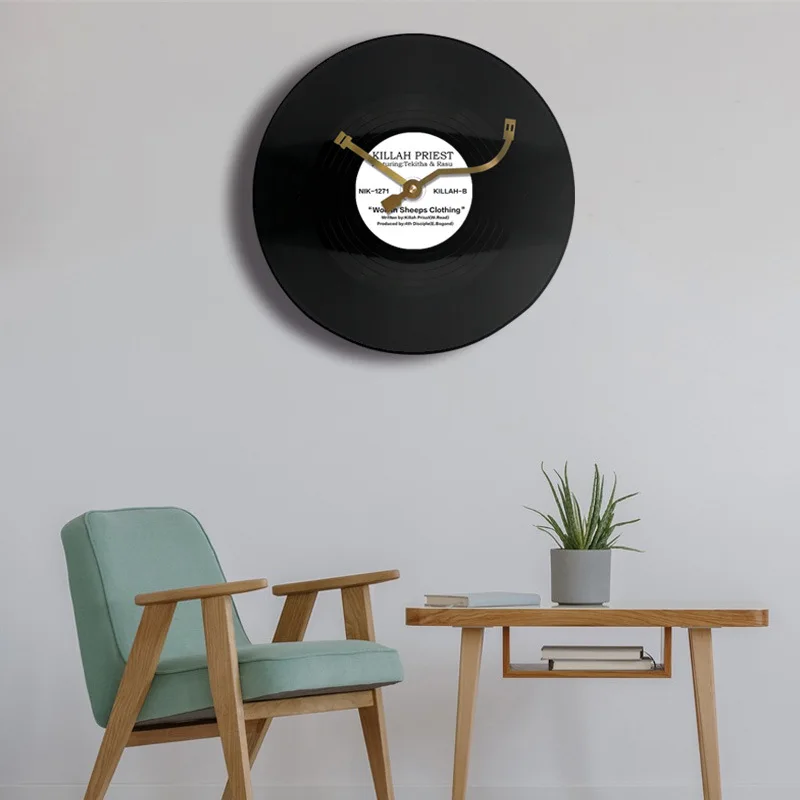 12 Inches Vinyl Record Retro C - Luxury Watch Wall Clock reseña y precio