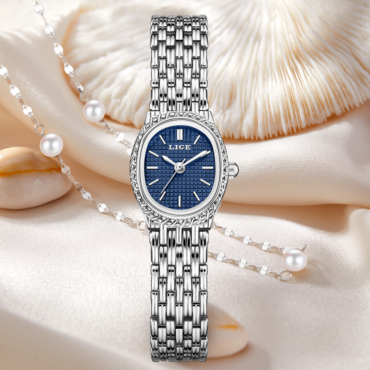 LIGE Fashion Luxury Quartz Wom - Luxury Watch Box reseña y precio