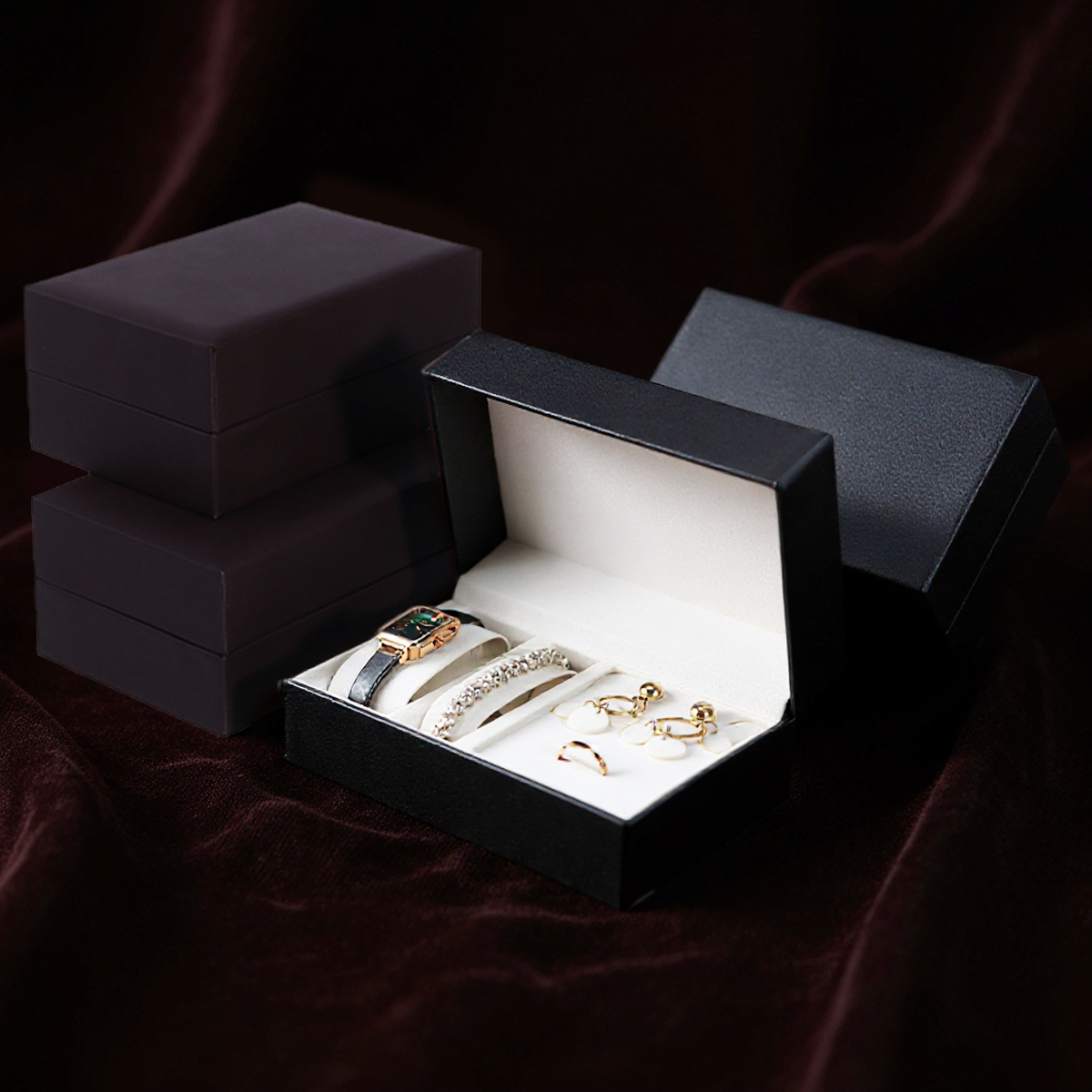 Luxury Pu Leather Watch Box Wo - Luxury Watch Holder For Men reseña y precio