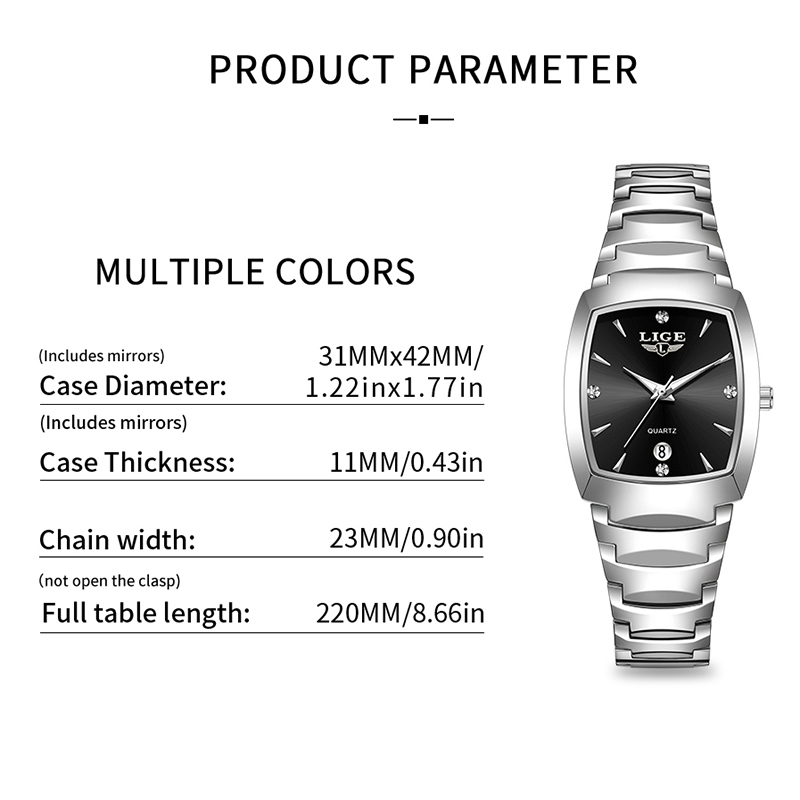 LIGE Watch women Business Luxu - Luxury Watch Box reseña y precio