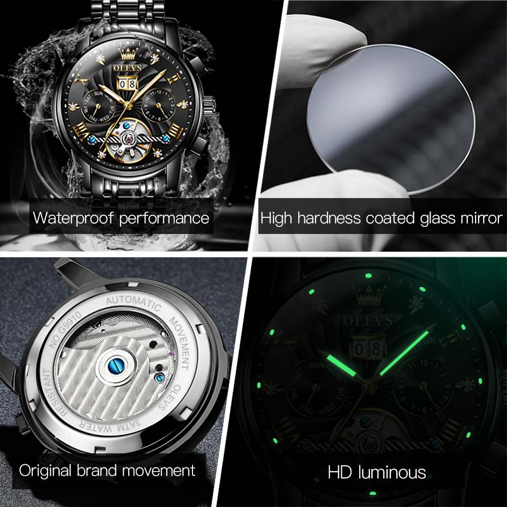 OLEVS Classic Men's Watches To - Chronograph Flyback Watch reseña y precio