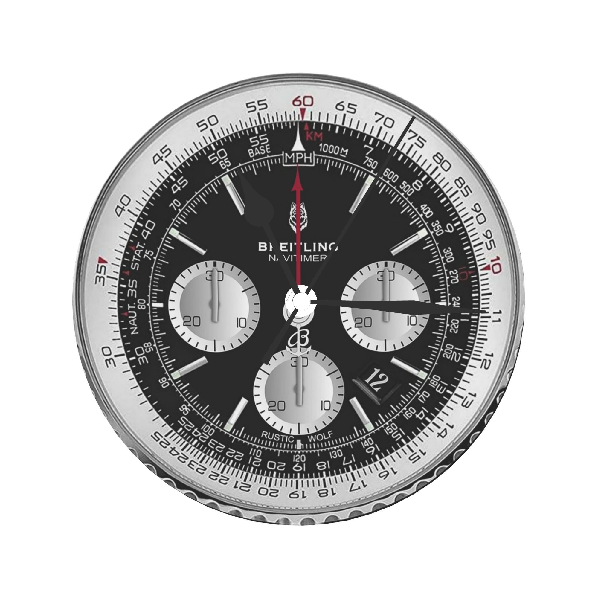 Black Luxury Watch Face Wall C - Luxury Watch Wall Clock reseña y precio