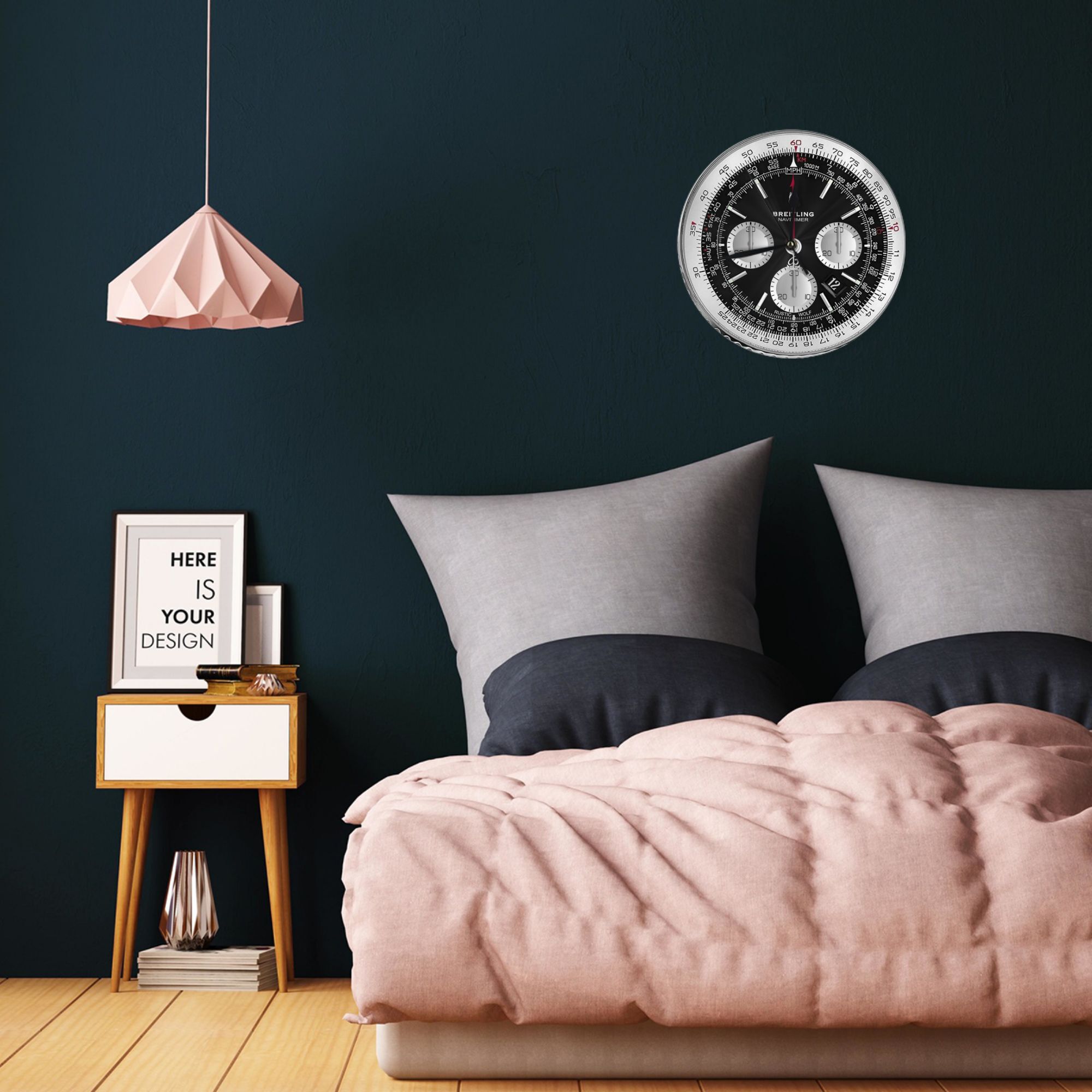 Black Luxury Watch Face Wall C - Luxury Watch Wall Clock reseña y precio