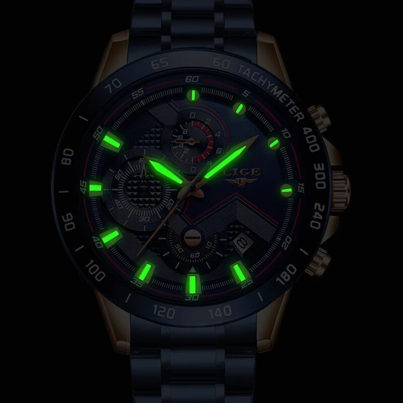 LIGE New Fashion Watches Men S - Luxury Watch Exhibition reseña y precio