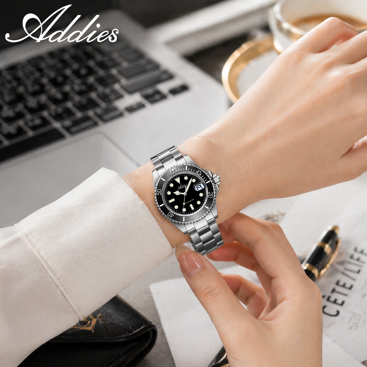 Addies Push Button Hidden Clas - Luxury Watch Japan reseña y precio