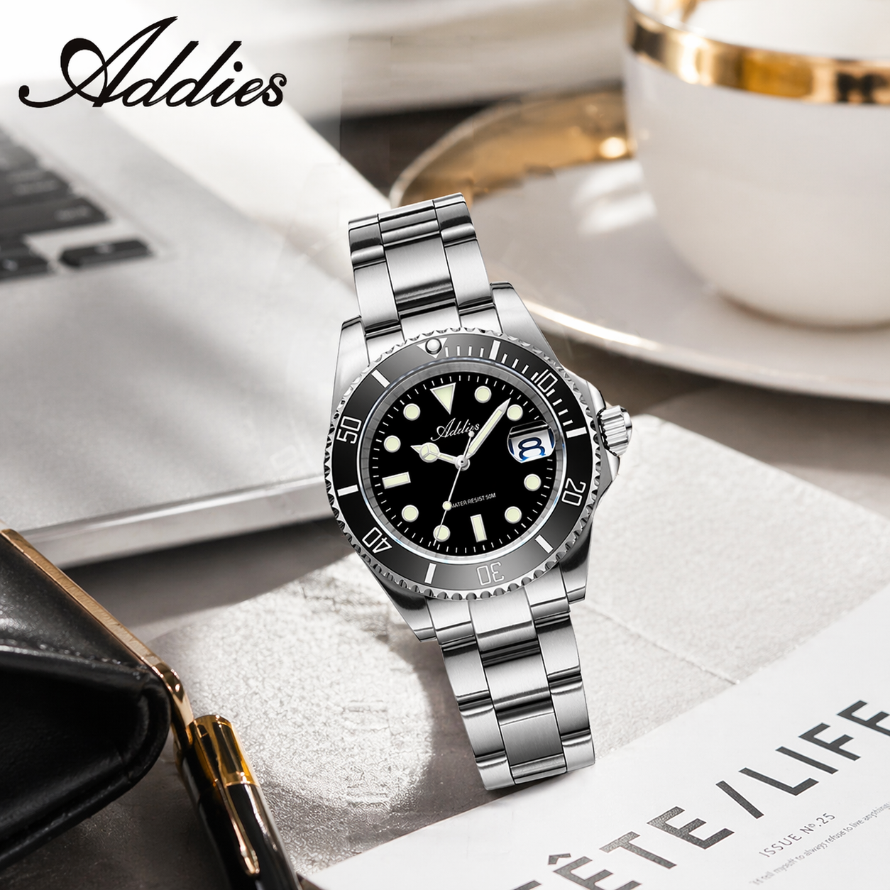 Addies Push Button Hidden Clas - Luxury Watch Japan reseña y precio
