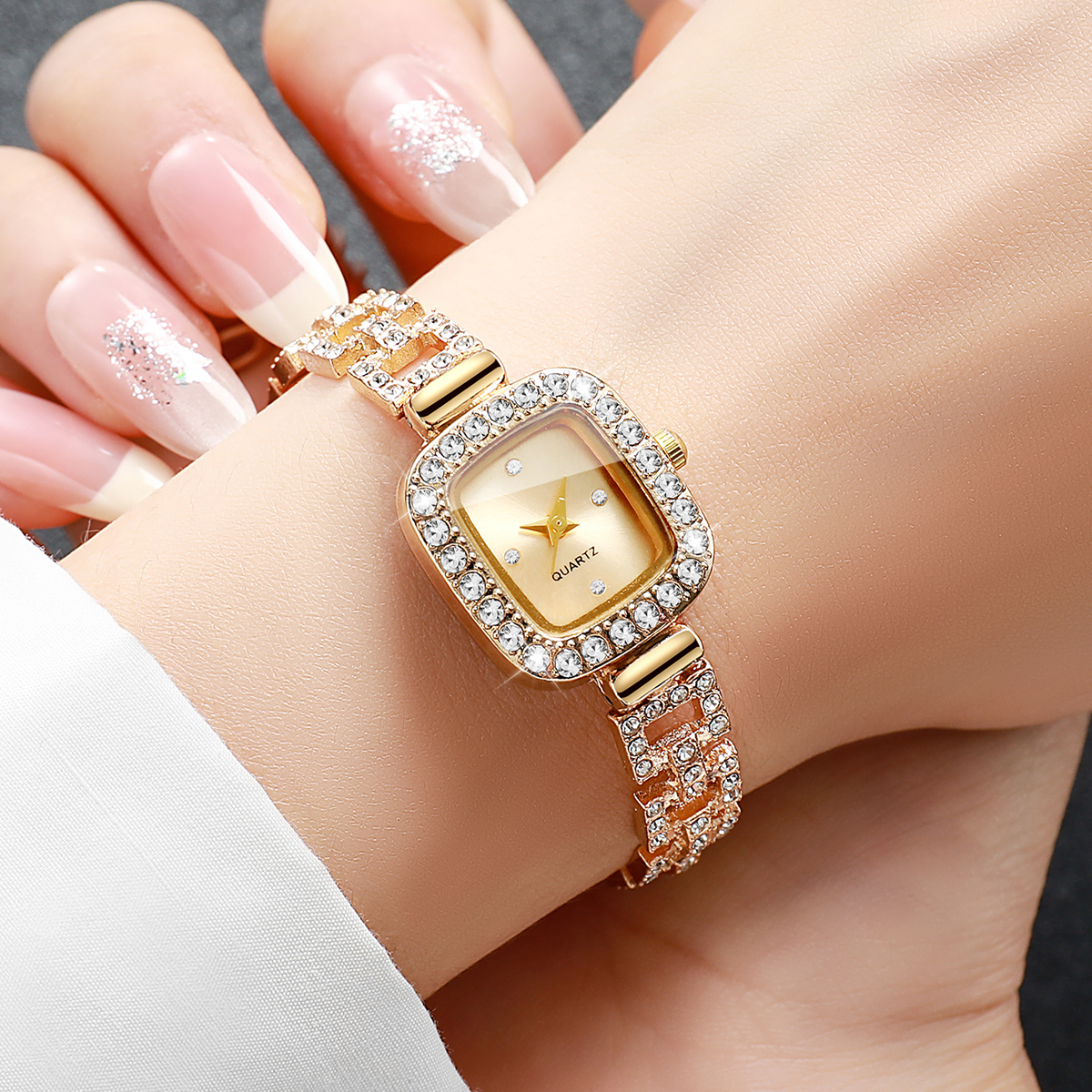 Luxury Rhinestone Bracelet Str - Luxury Watch Holder reseña y precio