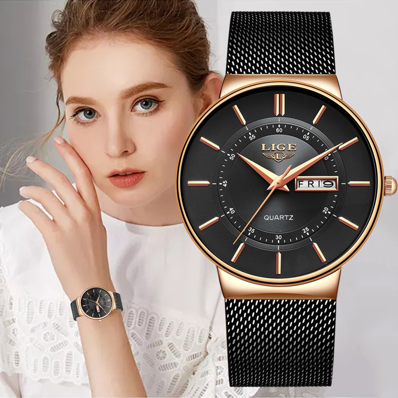 LIGE Women Watches Luxury Bran - Luxury Watch Exhibition reseña y precio