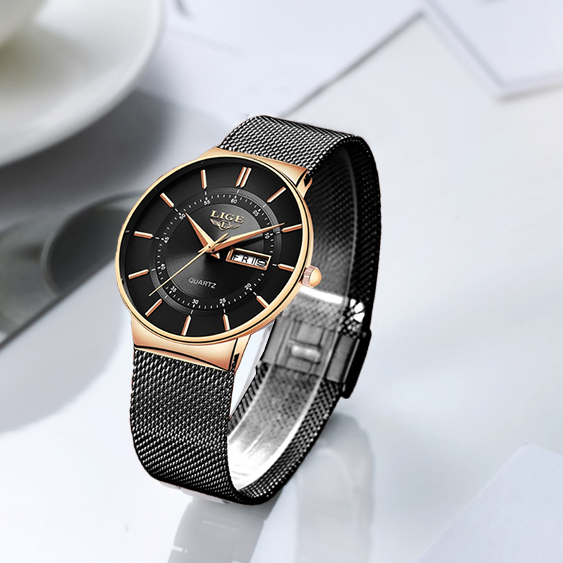 LIGE Women Watches Luxury Bran - Luxury Watch Exhibition reseña y precio