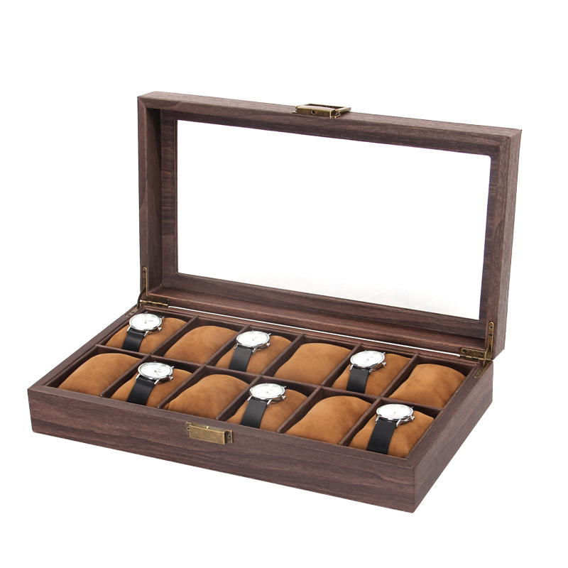 Luxury Wooden 2/3/6/10/12 Grid - Luxury Watch Holder For Men reseña y precio