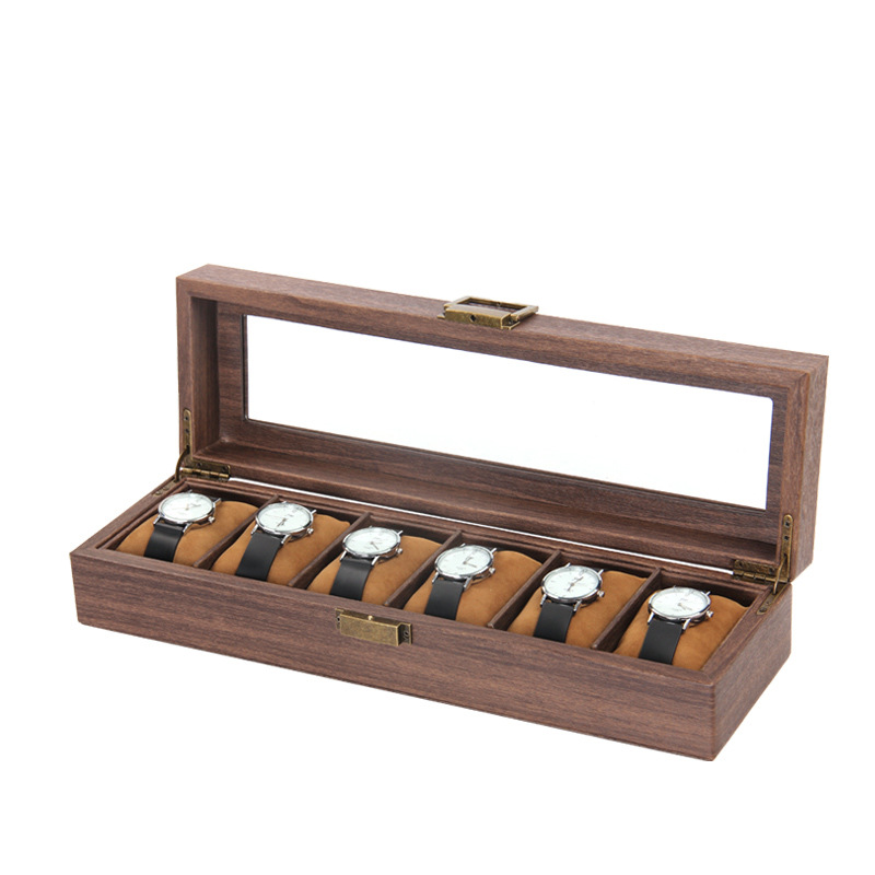 Luxury Wooden 2/3/6/10/12 Grid - Luxury Watch Holder For Men reseña y precio